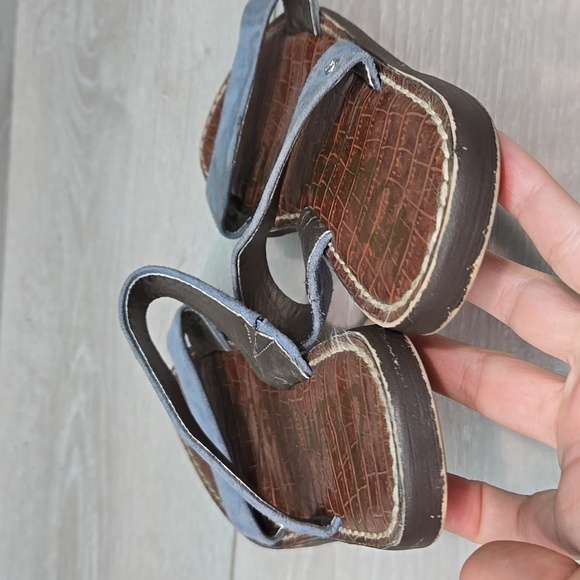 Sam Edelman Women Suede Double Strap Sandals Flats Shoes Sz 8M - Picture 5 of 10